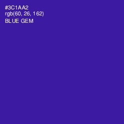 #3C1AA2 - Blue Gem Color Image